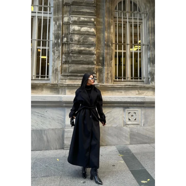 KAŞE KABAN MAXİ  Siyah