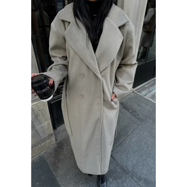 KAŞE KABAN MAXİ  Vizon