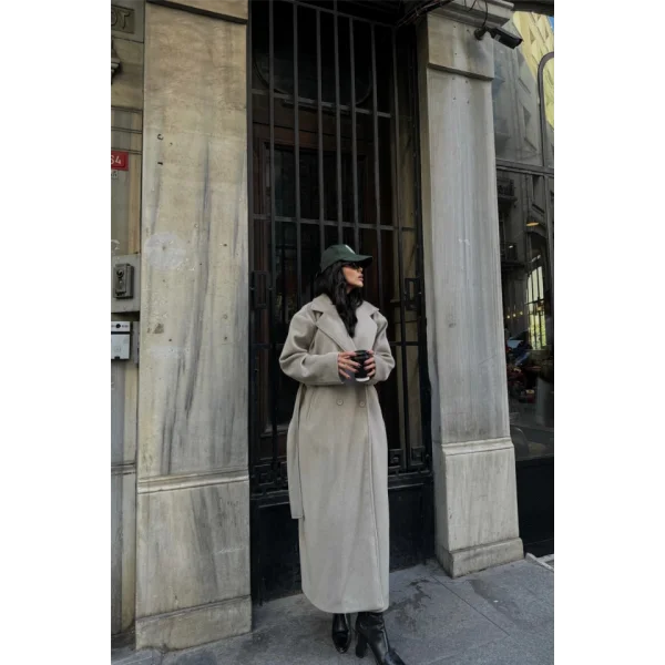 KAŞE KABAN MAXİ  Vizon