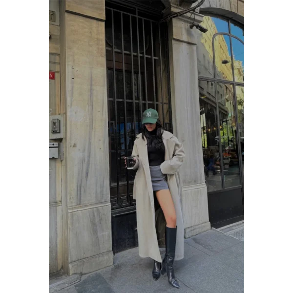 KAŞE KABAN MAXİ  Vizon