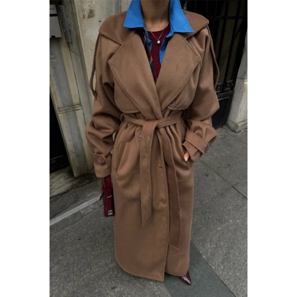 KAŞE KALIN KABAN UZUN  Bej