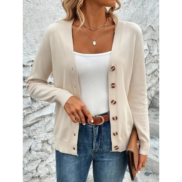 Kasın Uzun Kollu önü Düğmeli Kısa Hırka