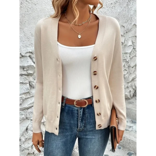 Kasın Uzun Kollu önü Düğmeli Kısa Hırka