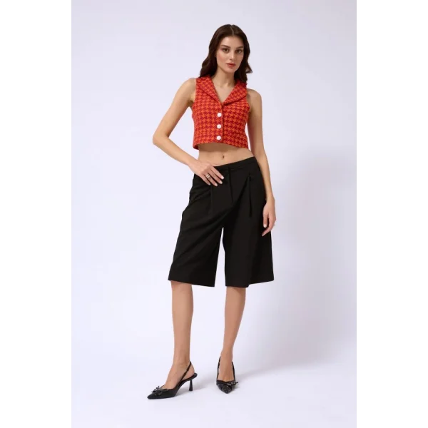 Kazayağı Crop Yelek