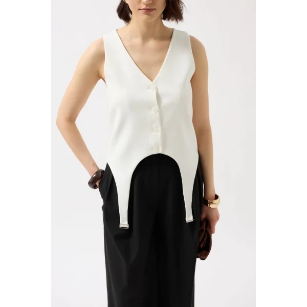 Kemer Detay V Yaka Yelek