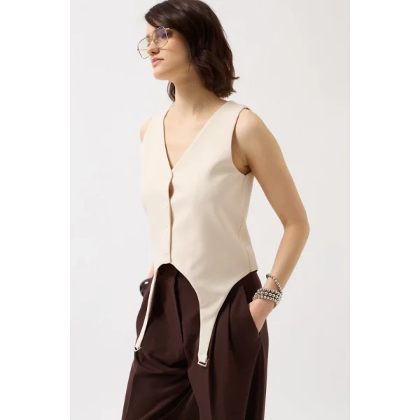 Kemer Detay V Yaka Yelek