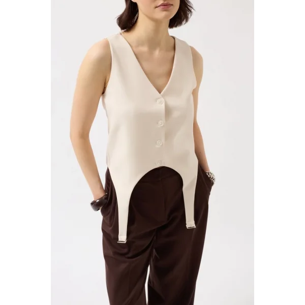 Kemer Detay V Yaka Yelek