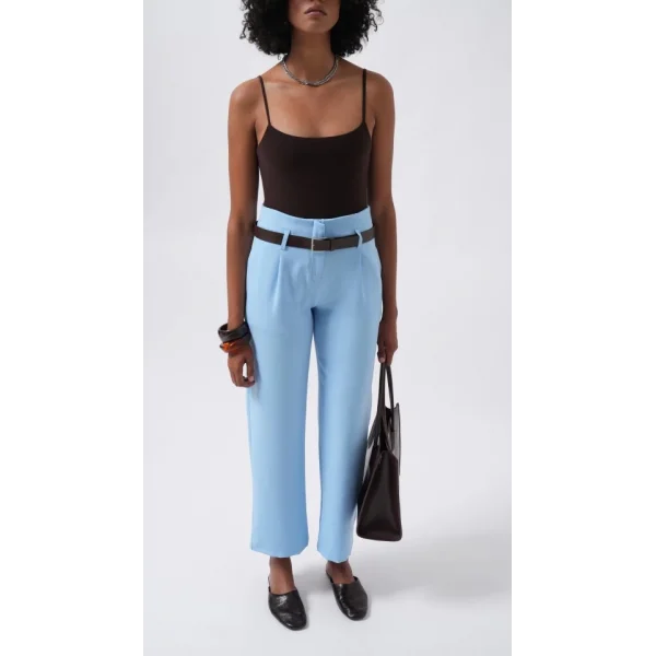 Kemer Detay Yüksek Bel Pantolon