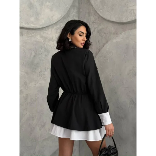 Kemer Detaylı Gömlek Elbise