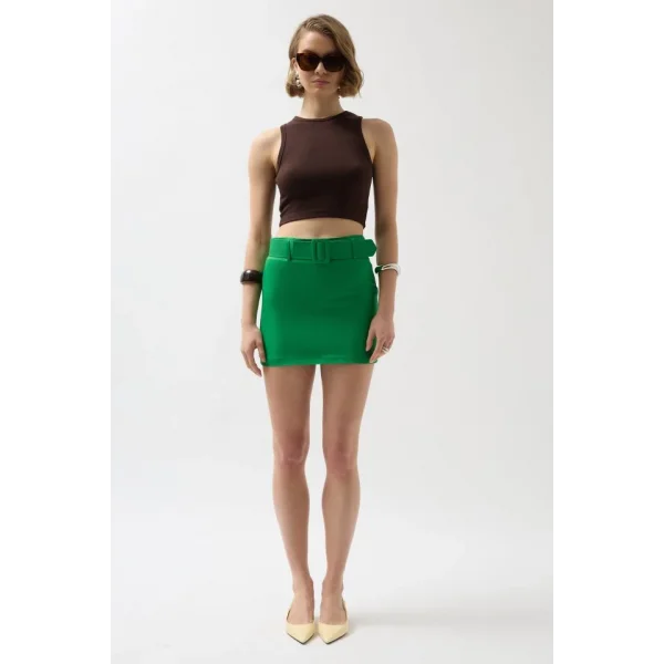 Kemerli Mini Etek
