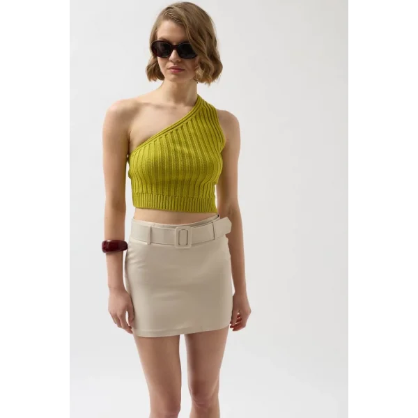 Kemerli Mini Etek