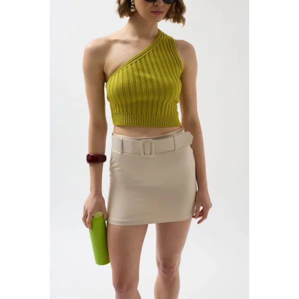 Kemerli Mini Etek