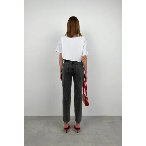 Kemersiz Düşük Bel Jean