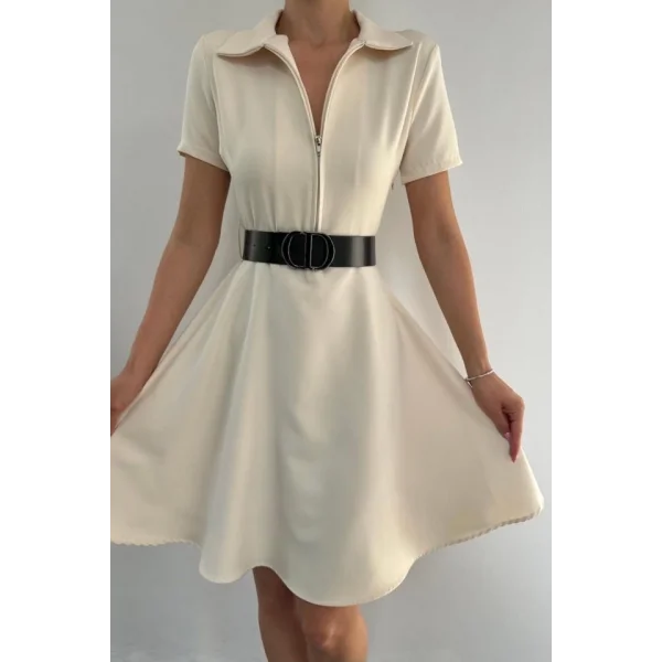 Kemik Kemerli por Elbise