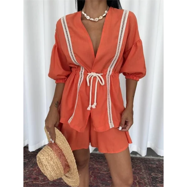 KETEN BE BÜZGÜÜ BUZPANTOON TAKI  Orange