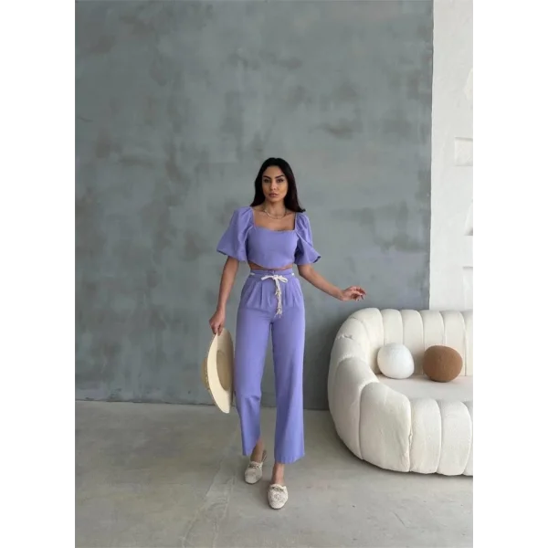 KETEN CROP KARPUZ KO BUZPANTOON HAIR KEERİ  or