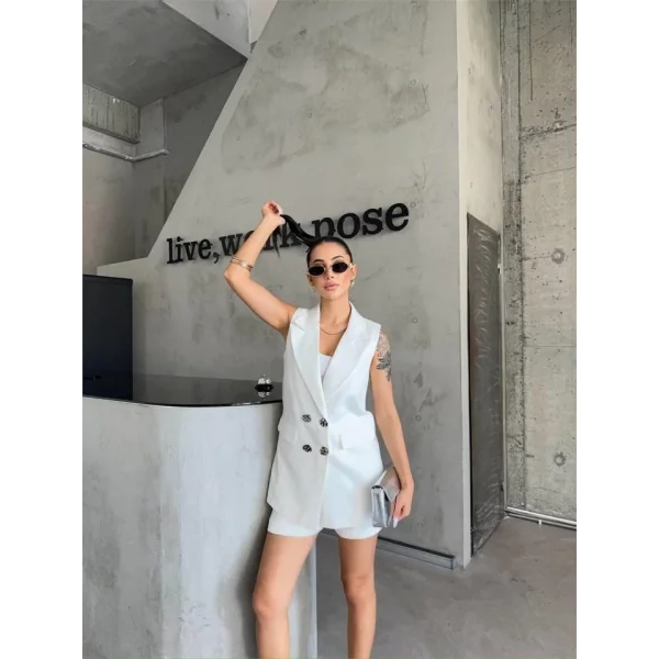 KETEN YEEK  ŞORT TAKI  Beyaz