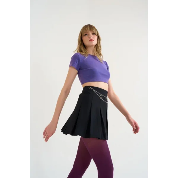 Kısa Bisiklet Yaka Tişört  or