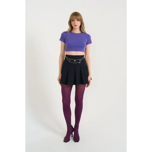 Kısa Bisiklet Yaka Tişört  or