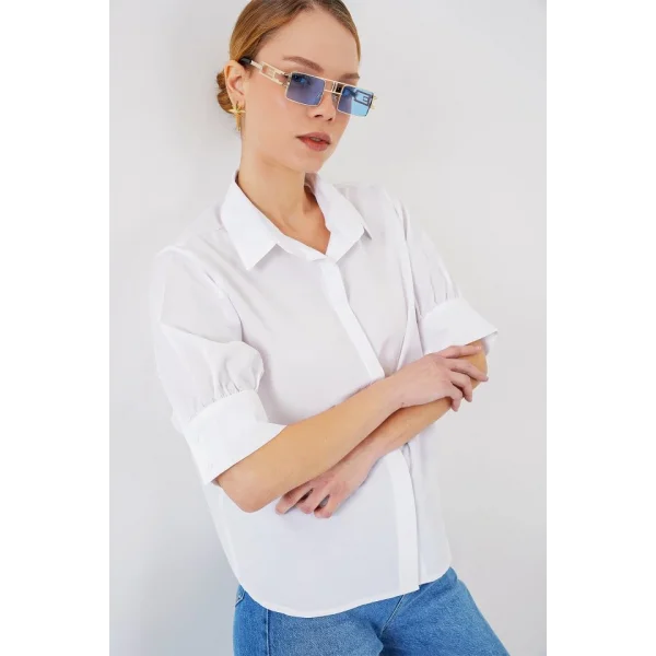 Kısa Kol Gömlek 20312 - Beyaz