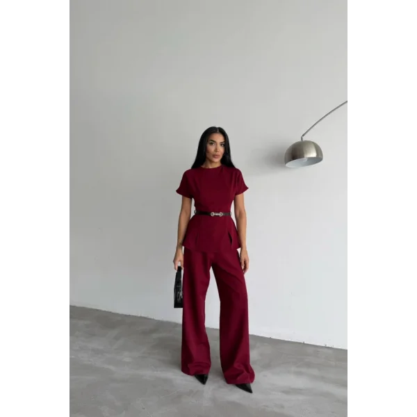 KISA KOL TASARIM TULUM - Bordo