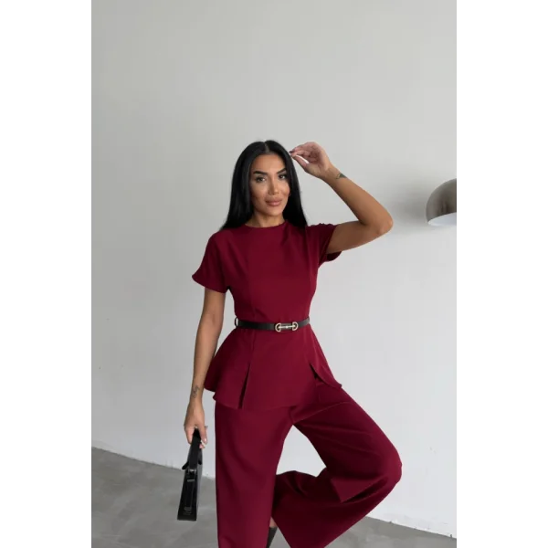 KISA KOL TASARIM TULUM - Bordo