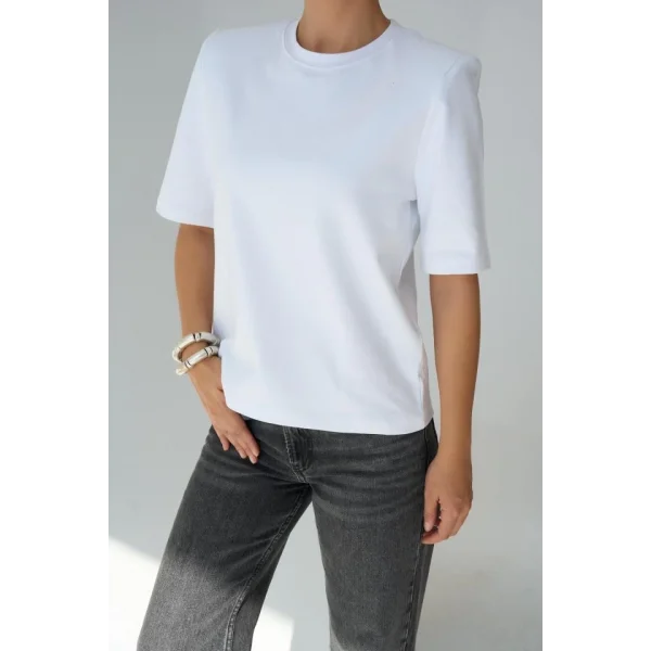 Kısa Kol Thirt  Beyaz