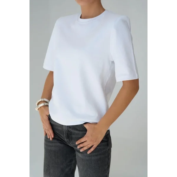 Kısa Kol Thirt  Beyaz