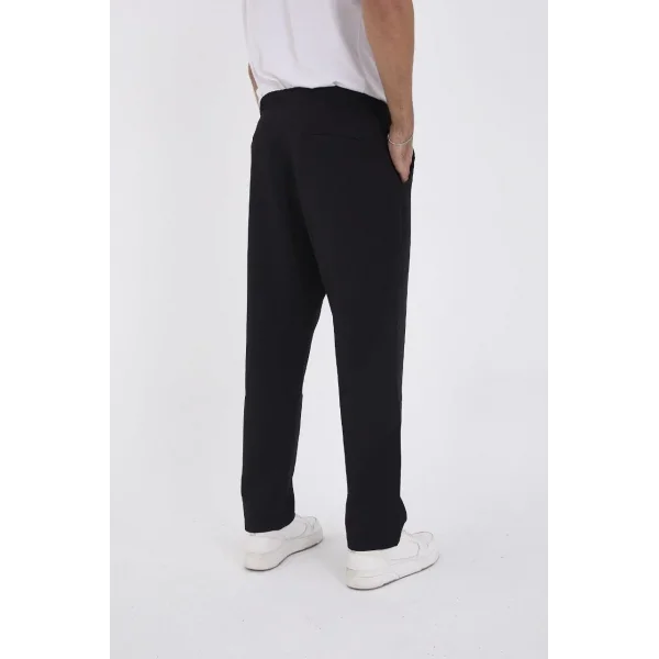 Kışlık Dabıl Kumaş Basic Eşofman Pantolon - Siyah