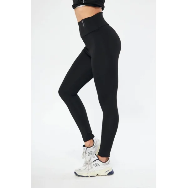 Kışlık Yüksek Bel Toparlayicı Ve ıkılaştırıcı ikralı Şardonlu Tayt  iyah