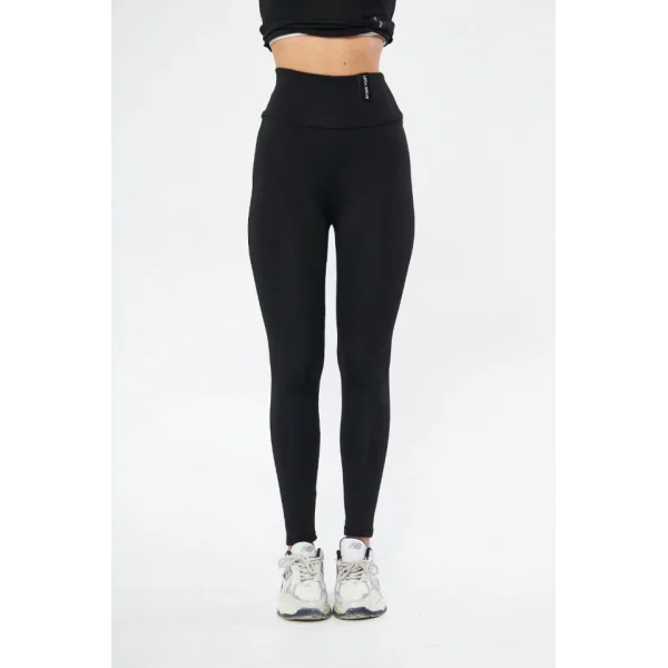 Kışlık Yüksek Bel Toparlayicı Ve ıkılaştırıcı ikralı Şardonlu Tayt  iyah