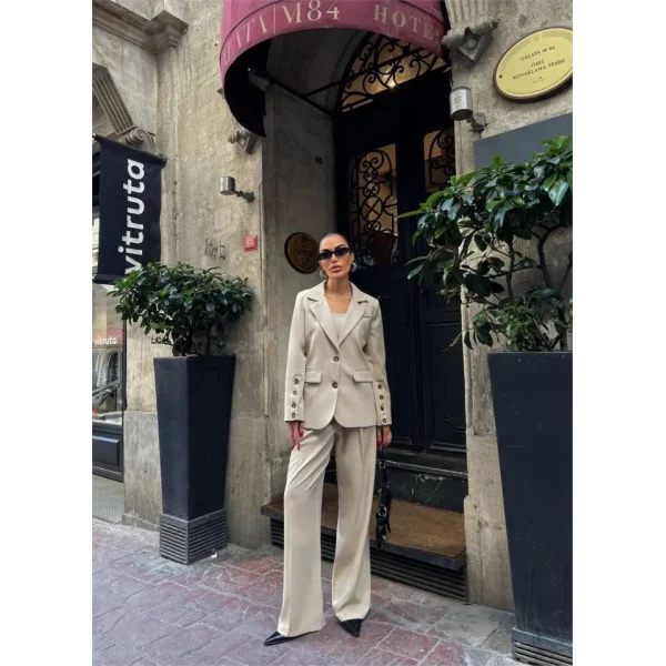 KO 4 DÜĞE   BÜTİYERİ 3 CEKET PANTOON TAKI  Bej