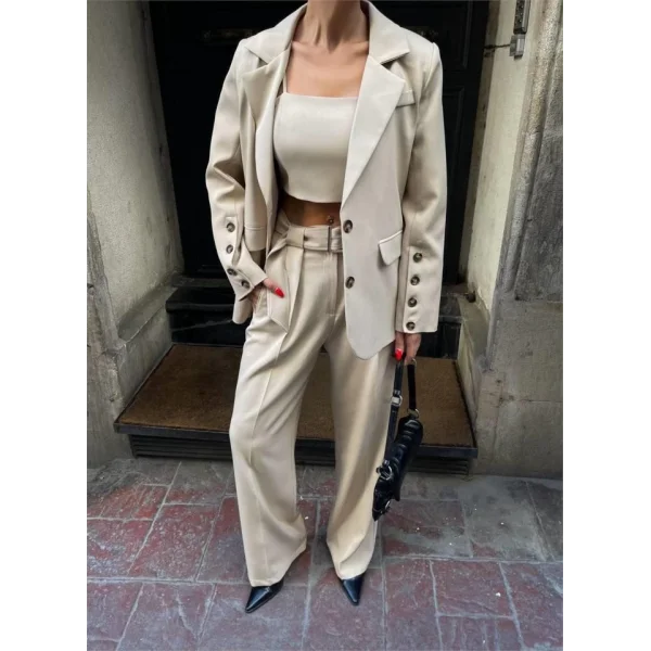 KO 4 DÜĞE   BÜTİYERİ 3 CEKET PANTOON TAKI  Bej