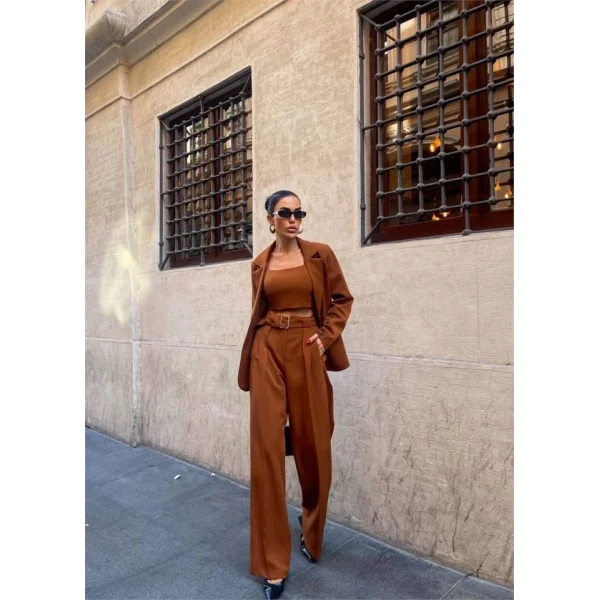 KO 4 DÜĞE   BÜTİYERİ 3 CEKET PANTOON TAKI  Kahverengi