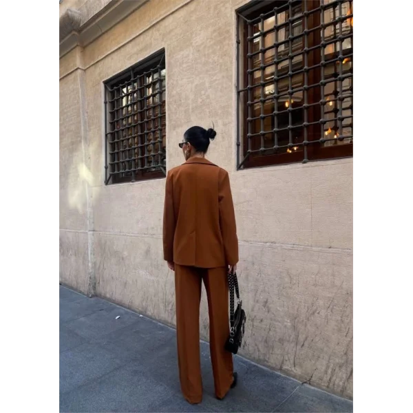 KO 4 DÜĞE   BÜTİYERİ 3 CEKET PANTOON TAKI  Kahverengi