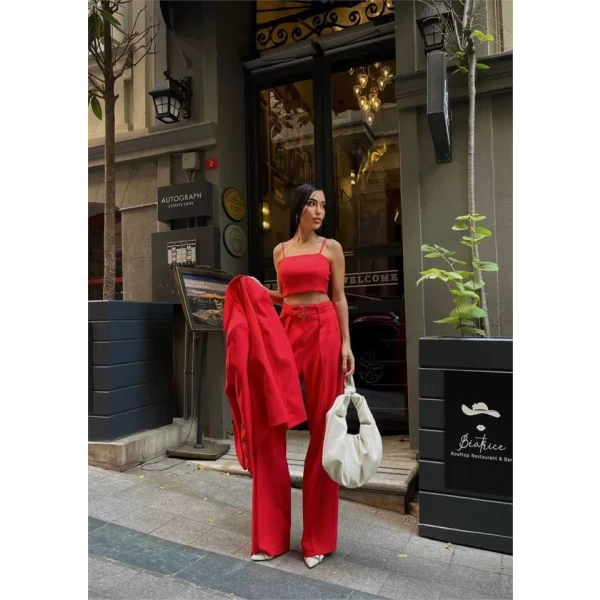 KO 4 DÜĞE   BÜTİYERİ 3 CEKET PANTOON TAKI  Nar