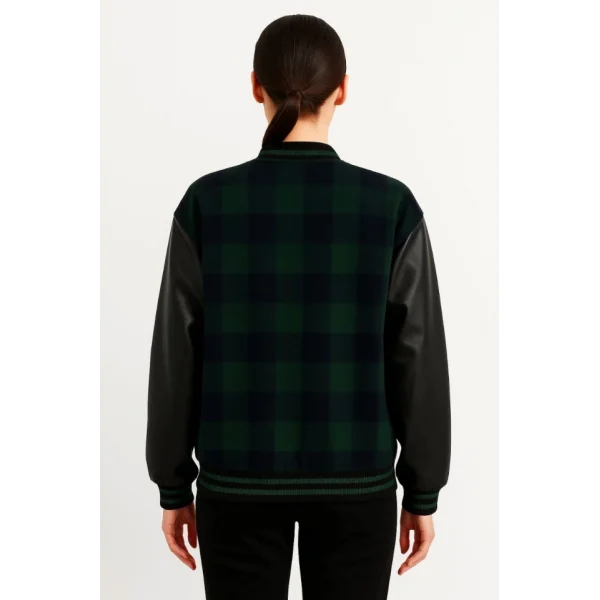 Kolları Suni Deri Içi Astarlı Oduncu Kolej Içi Ceket - Haki