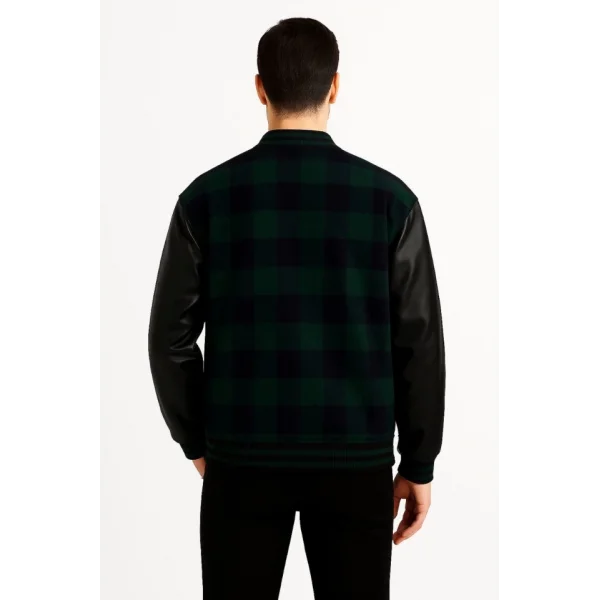 Kolları Suni Deri Içi Astarlı Oduncu Kolej Içi Ceket - Haki