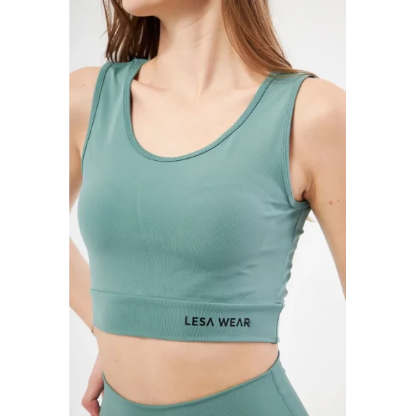 Kolsuz porcu Baskılı Crop  int Yeşili