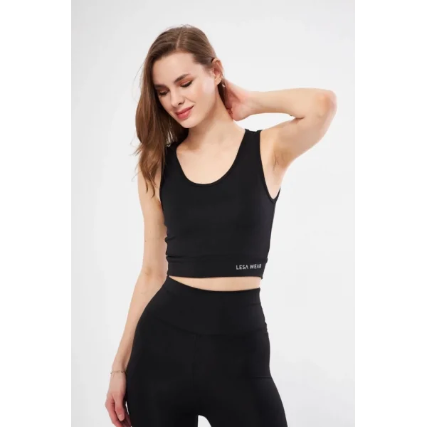 Kolsuz porcu Baskılı Crop  iyah