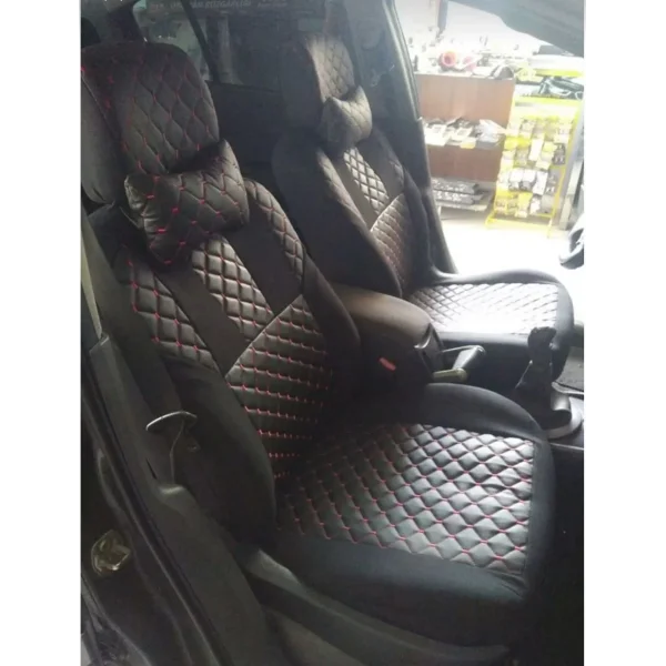 Koltuk Kılıfı Ön Arka Koltuklar Komple Set - Kırmızı