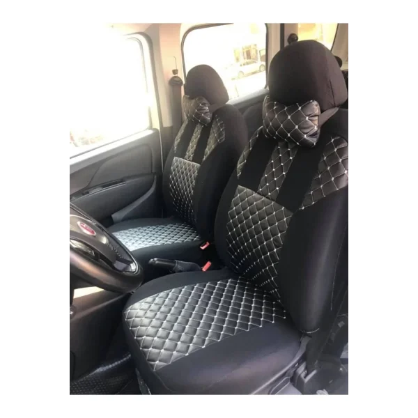 Koltuk Kılıfı Ön Arka Koltuklar Komple Set - Siyah