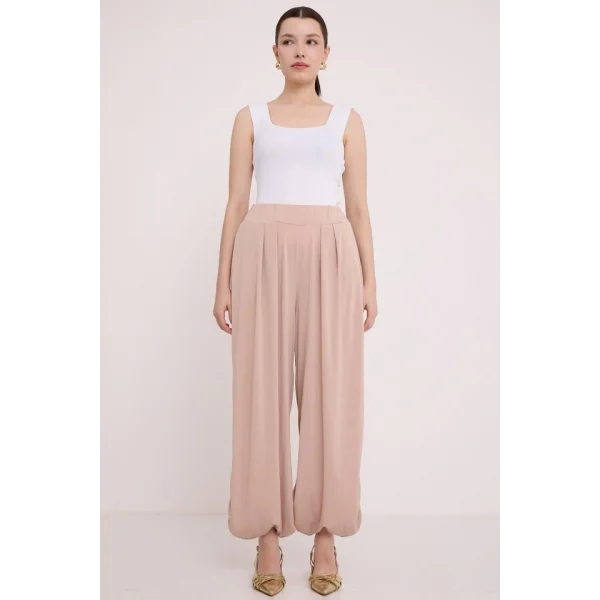 Krem Şalvar Pantolon 6659