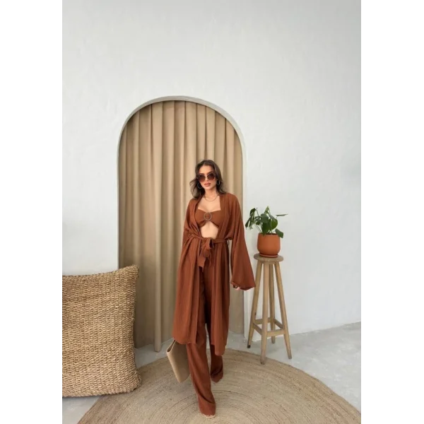 KRINKI BÜTİYERPANTOONKİONO TAKI  Kahverengi