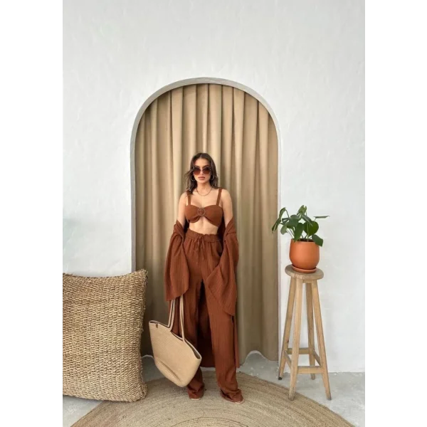 KRINKI BÜTİYERPANTOONKİONO TAKI  Kahverengi