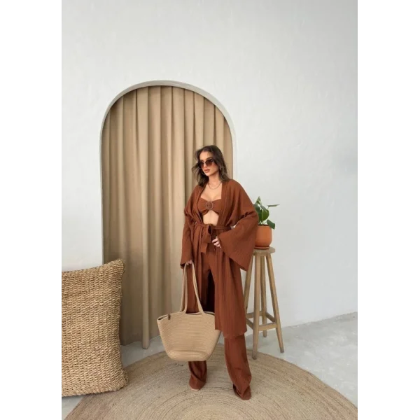 KRINKI BÜTİYERPANTOONKİONO TAKI  Kahverengi