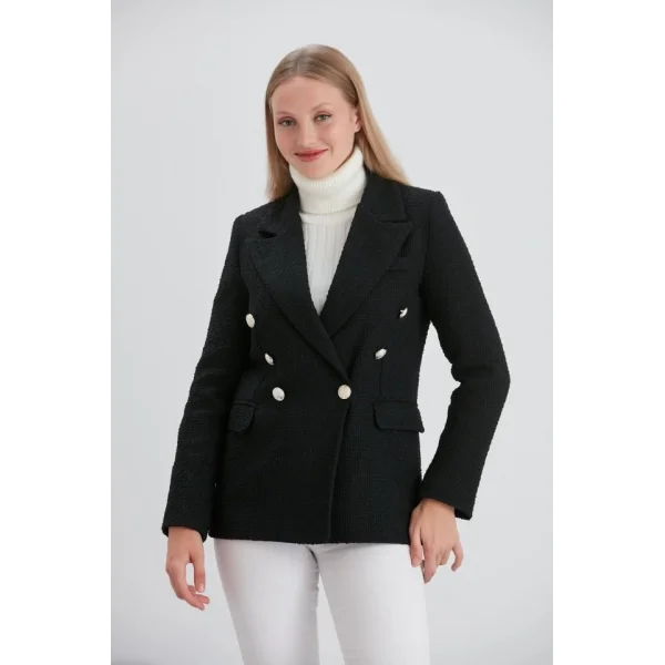 Kruvaze Tüvit Ceket