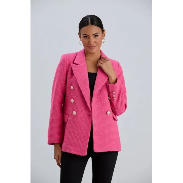 Kruvaze Tüvit Ceket