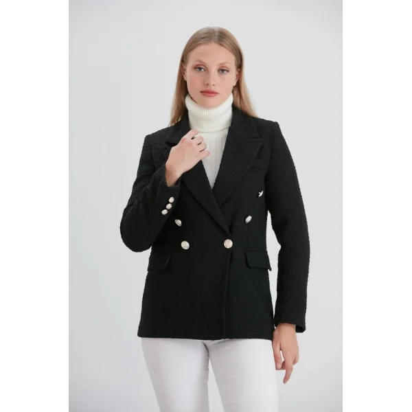 Kruvaze Tüvit Ceket