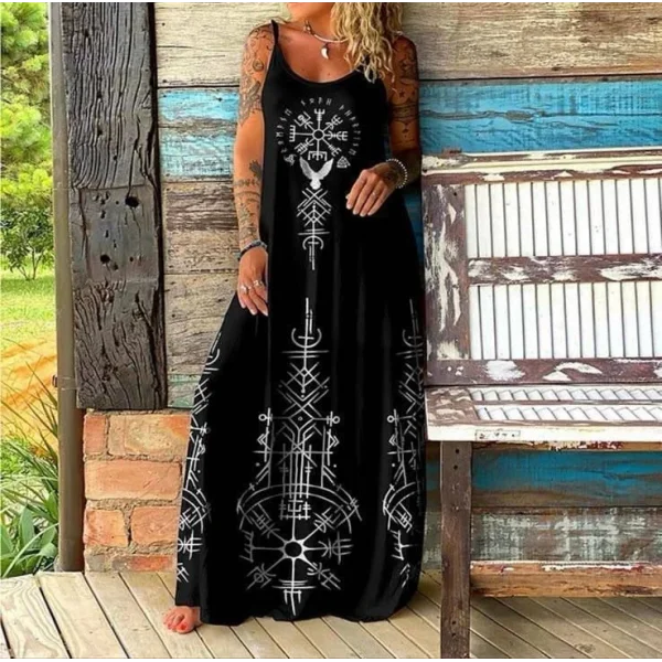 Kumaş Sprem Penye Dijital Askılı Elbise